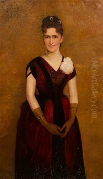 Portait Of A Woman Oil Painting by Ellis William Roberts