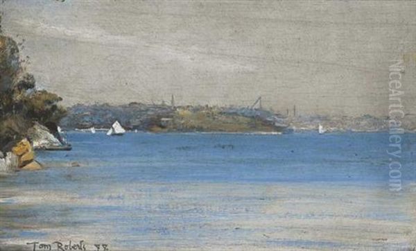 Sydney Harbour Impression Oil Painting by Thomas William Roberts