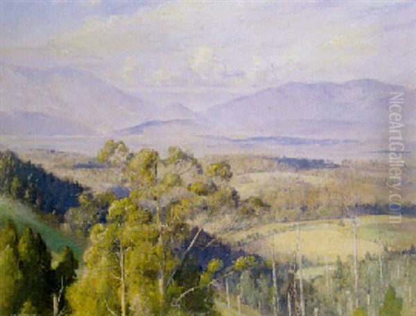 Kallista Landscape Oil Painting by Thomas William Roberts