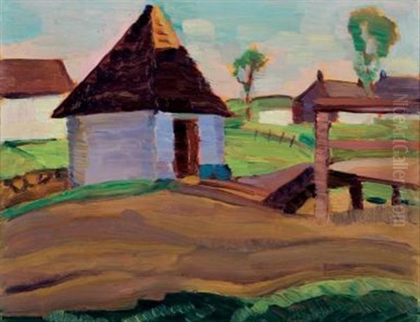 Isle Of Orleans Milk House Oil Painting by Sarah Margaret Armour Robertson