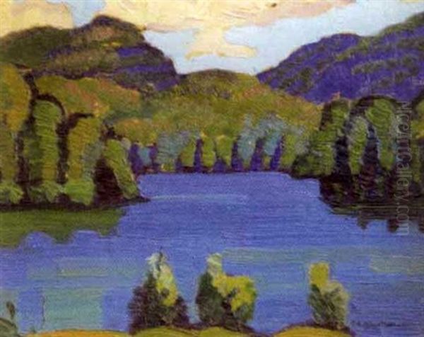 Lake Manitou Oil Painting by Sarah Margaret Armour Robertson