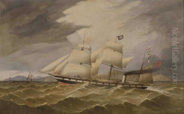 The Oemo Passing Gabo Island Oil Painting by Thomas Robertson