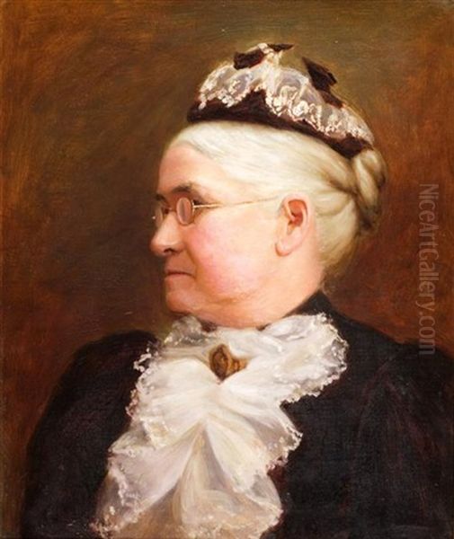 Portrait Of Mrs. Cakebread, The Artist's Grandmother-in-law Oil Painting by Tom Robertson