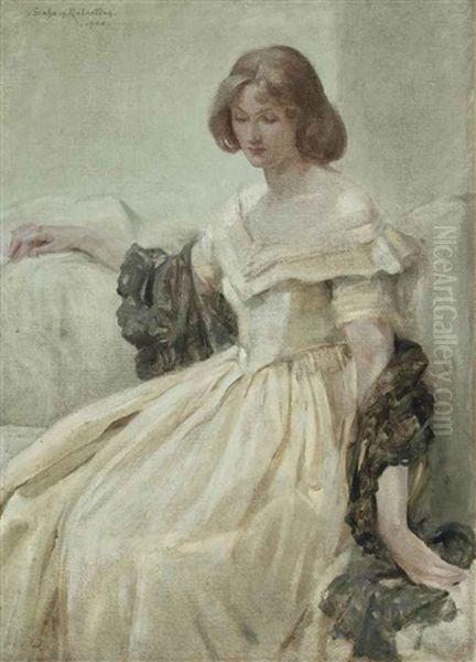 Bessie Oil Painting by Walford Graham Robertson