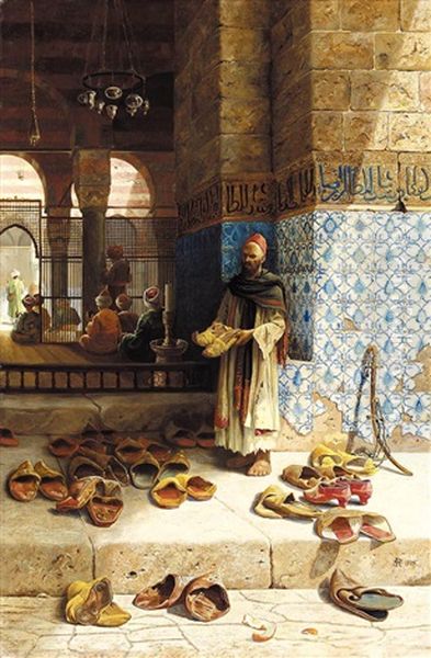 The Shoes Of The Faithful Oil Painting by Charles Robertson