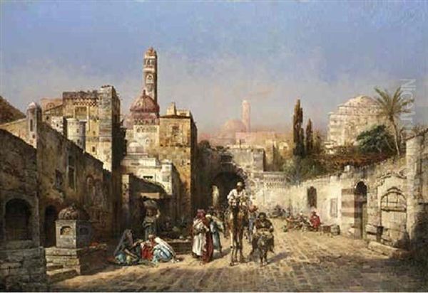 The City Gate Oil Painting by Charles Robertson