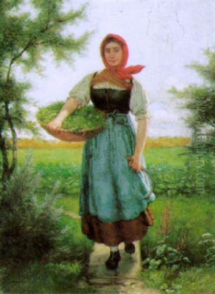 Heimkehr Von Der Ernte Oil Painting by Carl Robiczek