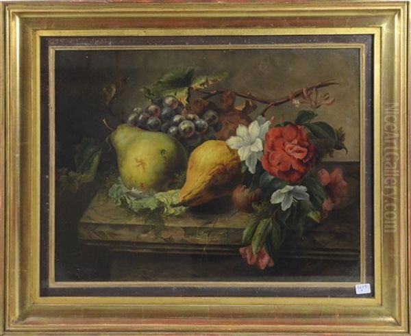 Composition Aux Fruits Oil Painting by Jean-Baptiste Robie