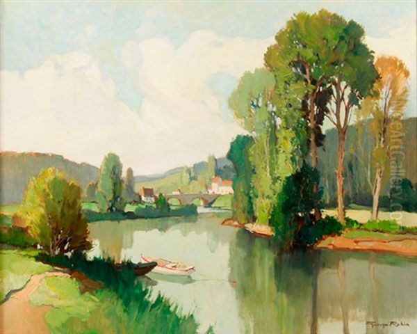 La Sevre Nantaige Oil Painting by Georges Robin