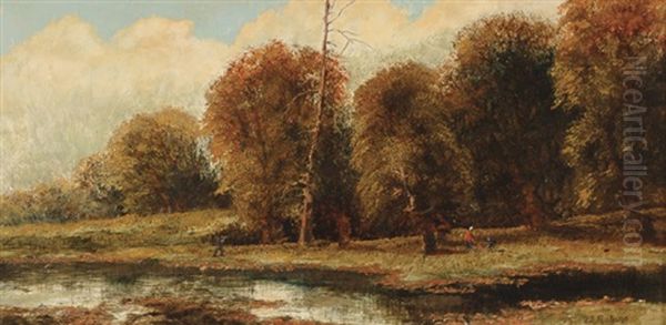 In The Sunny Woods Oil Painting by Thomas Sewell Robins