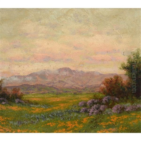 Mt. Hamilton From San Jose Oil Painting by Charles Dorman Robinson