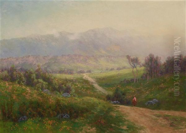 Spring Morning In The Santa Ynez Mountains, Santa Barbara County, California Oil Painting by Charles Dorman Robinson