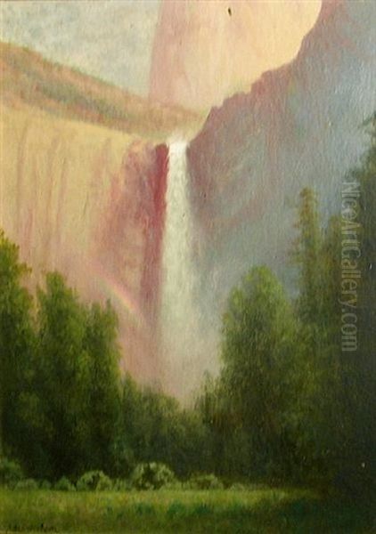 Bridalveil Falls, Yosemite Oil Painting by Charles Dorman Robinson