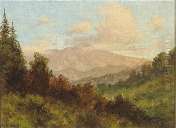 Mt. Diablo From Lafayette Pass Oil Painting by Charles Dorman Robinson