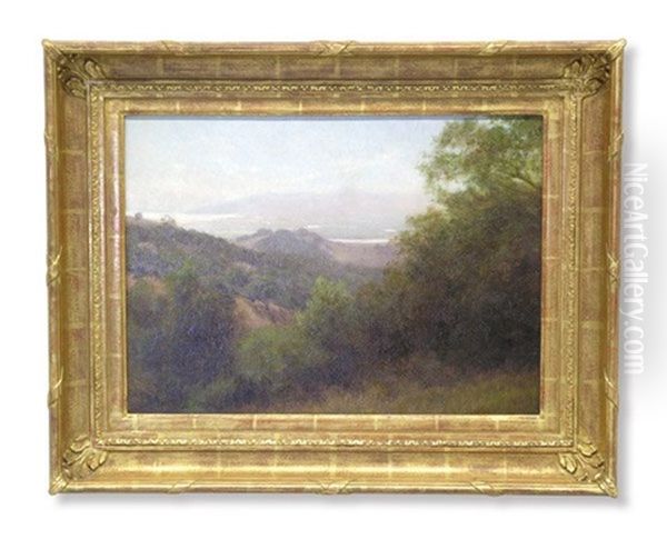 View Of The Pacific From Mount Tamalpais Oil Painting by Charles Dorman Robinson