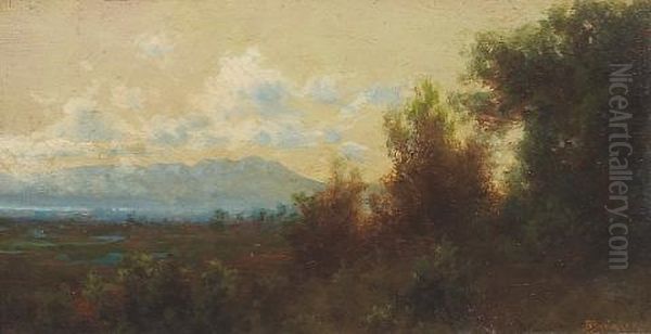 Mount Tamalpais From Near Richmond, California Oil Painting by Charles Dorman Robinson