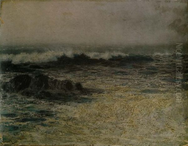 Breaking Surf Oil Painting by Charles Dorman Robinson