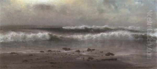 Crashing Surf Oil Painting by Charles Dorman Robinson