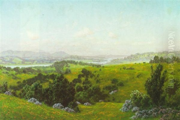 Valley View Oil Painting by Charles Dorman Robinson