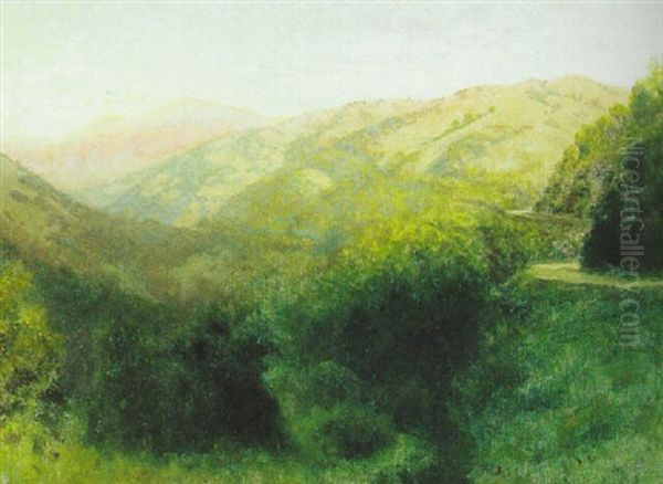 Early Twilight On White Hill Grade Oil Painting by Charles Dorman Robinson