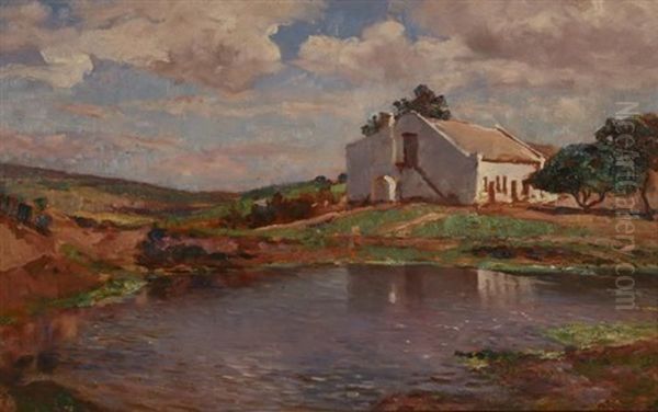 The Dam, Vredenburg Oil Painting by George Crosland Robinson