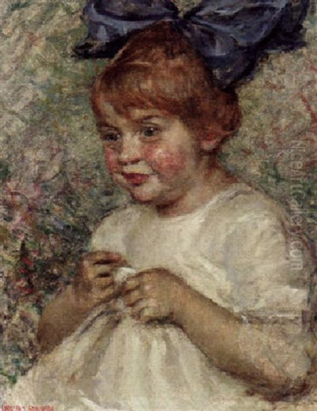 Kinderportrait Oil Painting by George Crosland Robinson