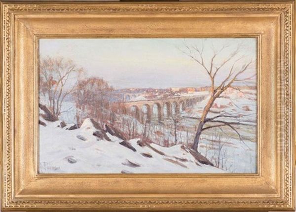 High Bridge Oil Painting by Hal Robinson