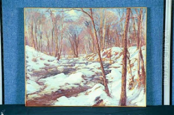 Snowy River Landscape Oil Painting by Hal Robinson