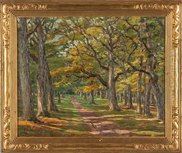 Wooded Path Oil Painting by Theodore Robinson