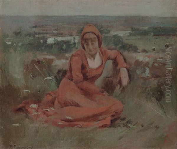 Moyen-age Oil Painting by Theodore Robinson