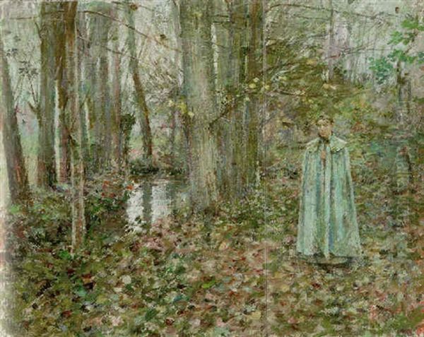 November Oil Painting by Theodore Robinson