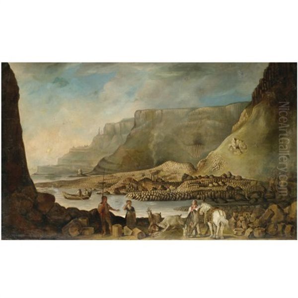 C. Giants Causeway Oil Painting by Thomas Robinson