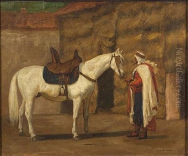 Arabian Horse, Algiers Oil Painting by Thomas Harris Robinson