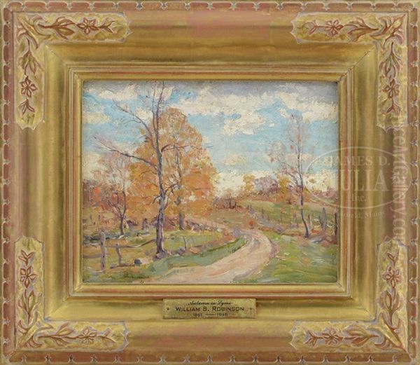 Autumn In Lyme Oil Painting by William S. Robinson