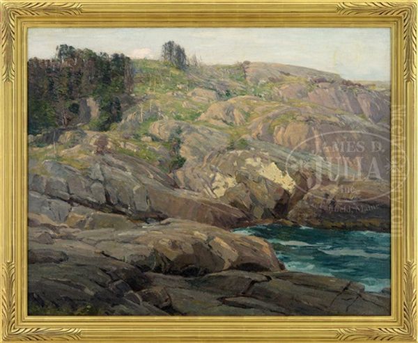 Monhegan Oil Painting by William S. Robinson