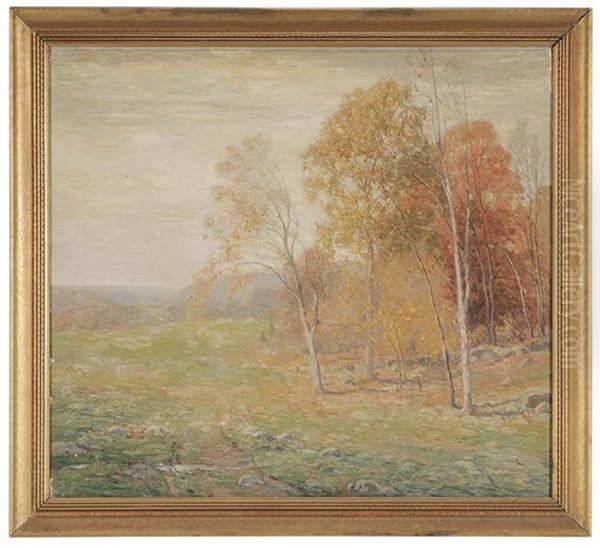 Autumn Landscape Oil Painting by William S. Robinson