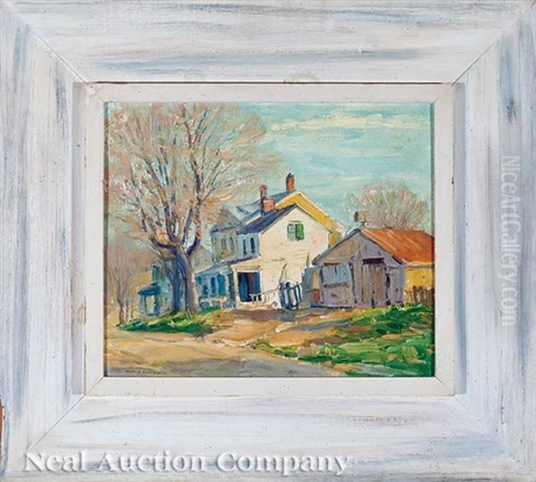 Buildings, Old Lyme, Ct Oil Painting by William S. Robinson