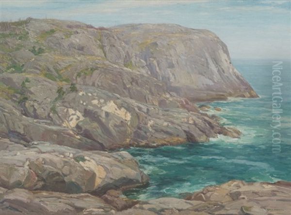 Monhegan Headlands Oil Painting by William S. Robinson