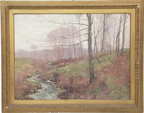 The Brook Oil Painting by William S. Robinson