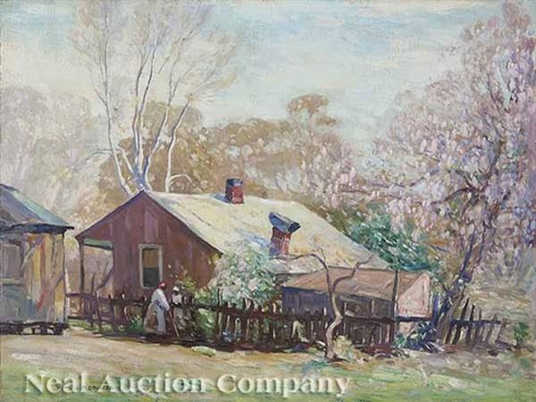 Springtime In The South, Biloxi, Mississippi Oil Painting by William S. Robinson