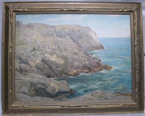 Coastal Scene Oil Painting by William S. Robinson