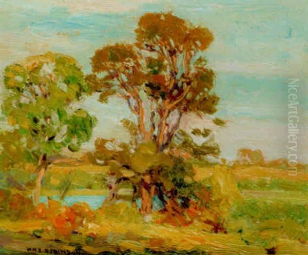 Conecticut Landscape Oil Painting by William S. Robinson