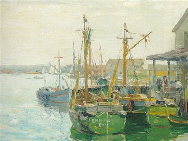 Gloucester, Massachusetts, September 1933 Oil Painting by William S. Robinson