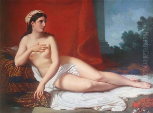 Odalisque Oil Painting by Luigi Rocco