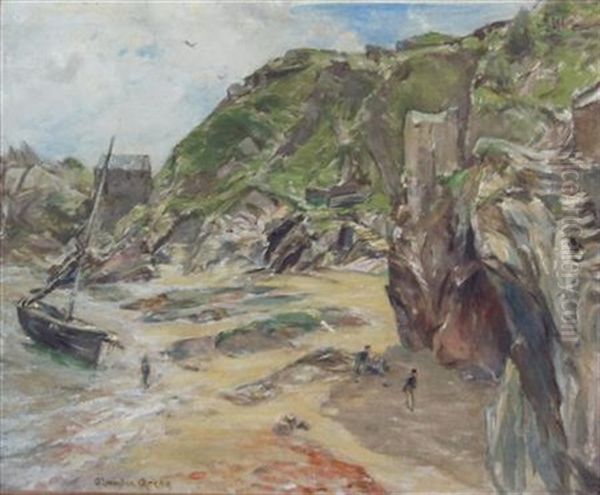 Polperro, Cornwall Oil Painting by Alexander Roche