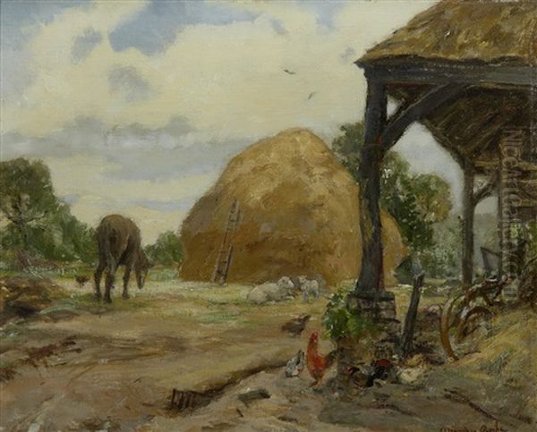 The Crofter's Steading Oil Painting by Alexander Roche