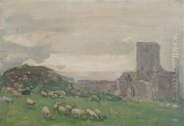 Iona Cathedral Oil Painting by Alexander Roche