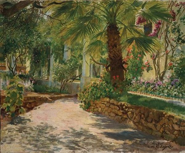 Le Jardin Exotique Oil Painting by Georges Antoine Rochegrosse