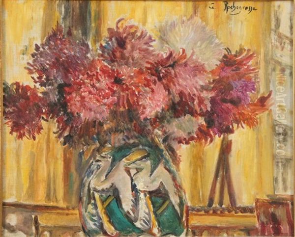 Vase De Fleurs Oil Painting by Georges Antoine Rochegrosse