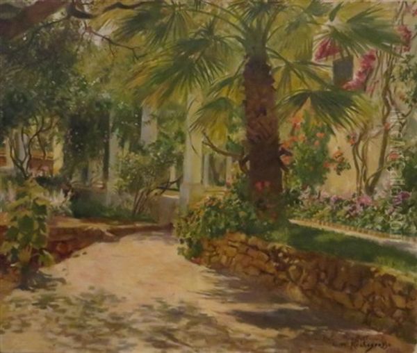 Le Jardin Exotique Oil Painting by Georges Antoine Rochegrosse